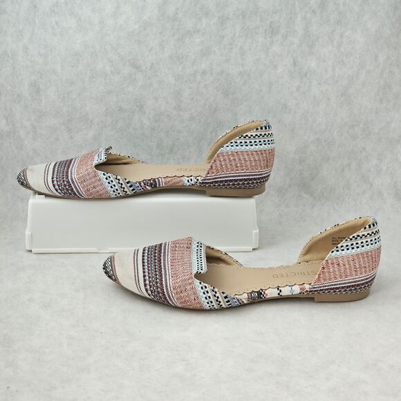 Restricted Womens Ballet Flats Sz 7.5 Multi Color Boho Casual Travel Shoes - Picture 2 of 7